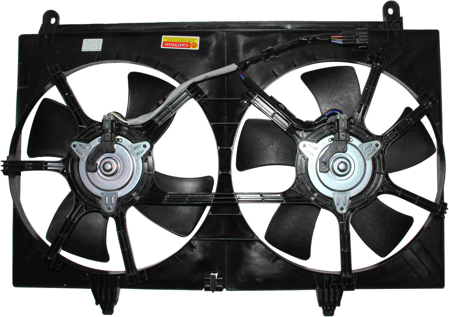 TYC Dual Radiator and Condenser Fan Assembly