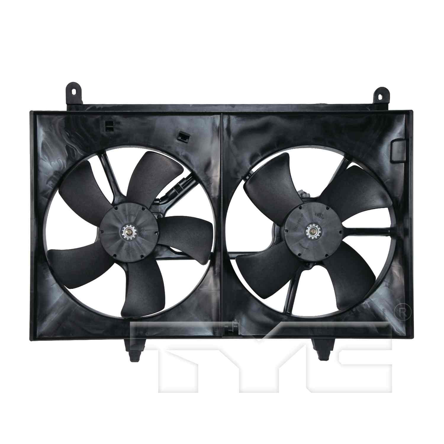 TYC Dual Radiator and Condenser Fan Assembly
