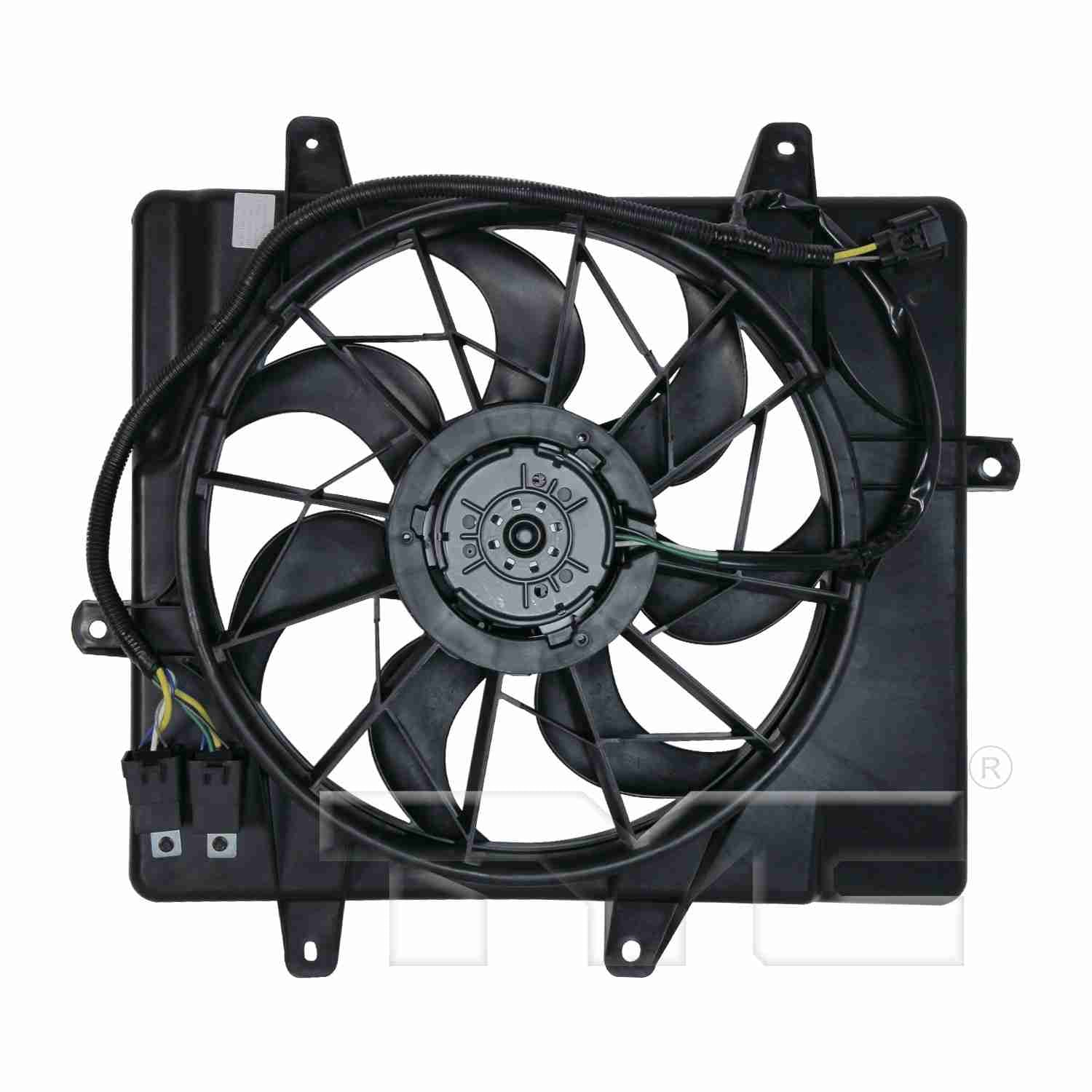 TYC Dual Radiator and Condenser Fan Assembly 621240