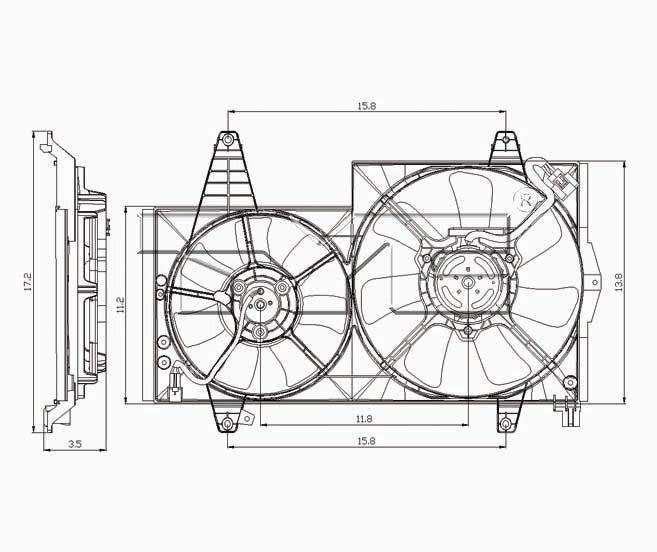 TYC Engine Cooling Fan Assembly