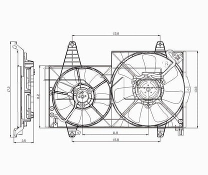 TYC Engine Cooling Fan Assembly