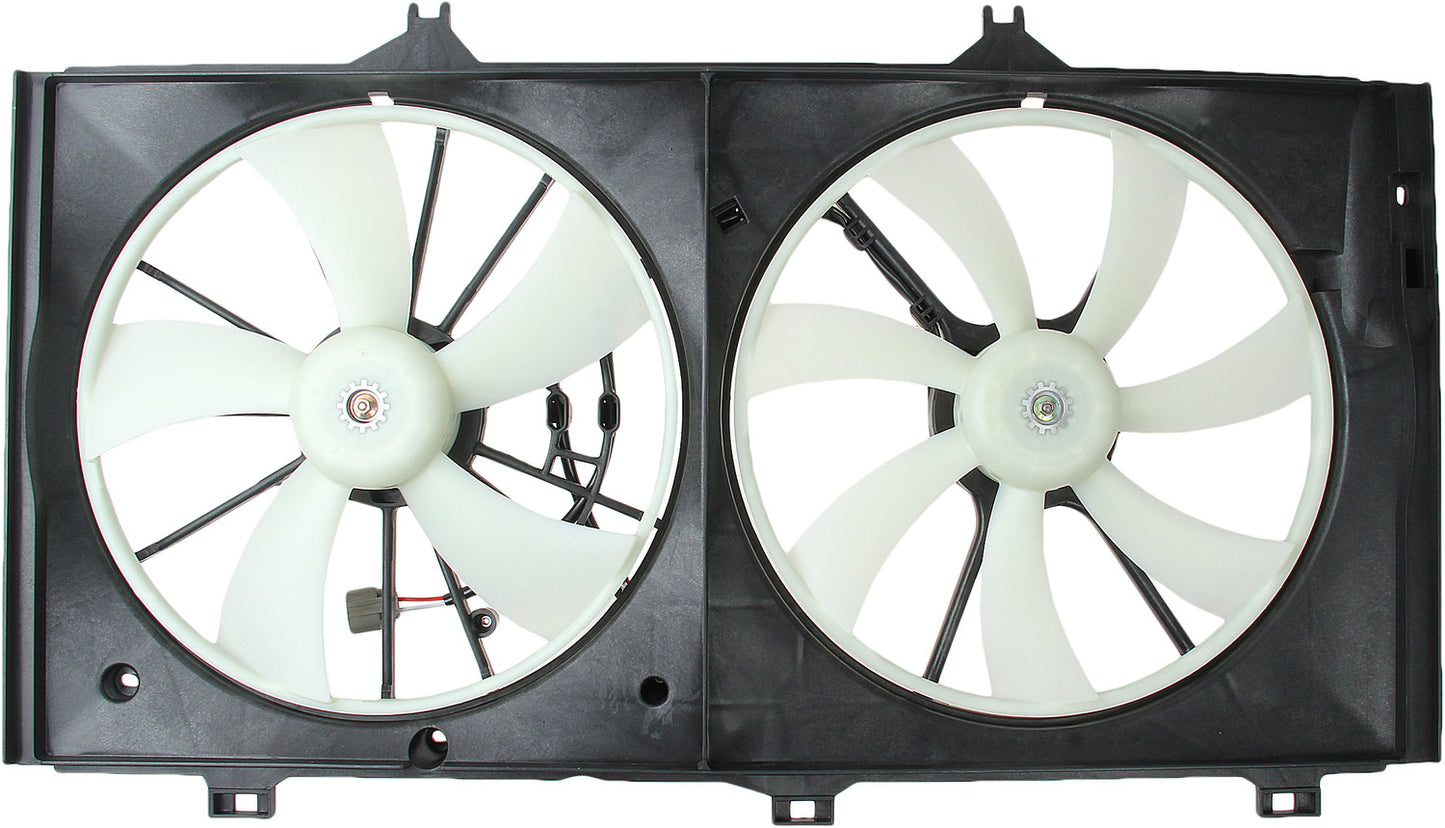 TYC Dual Radiator and Condenser Fan Assembly
