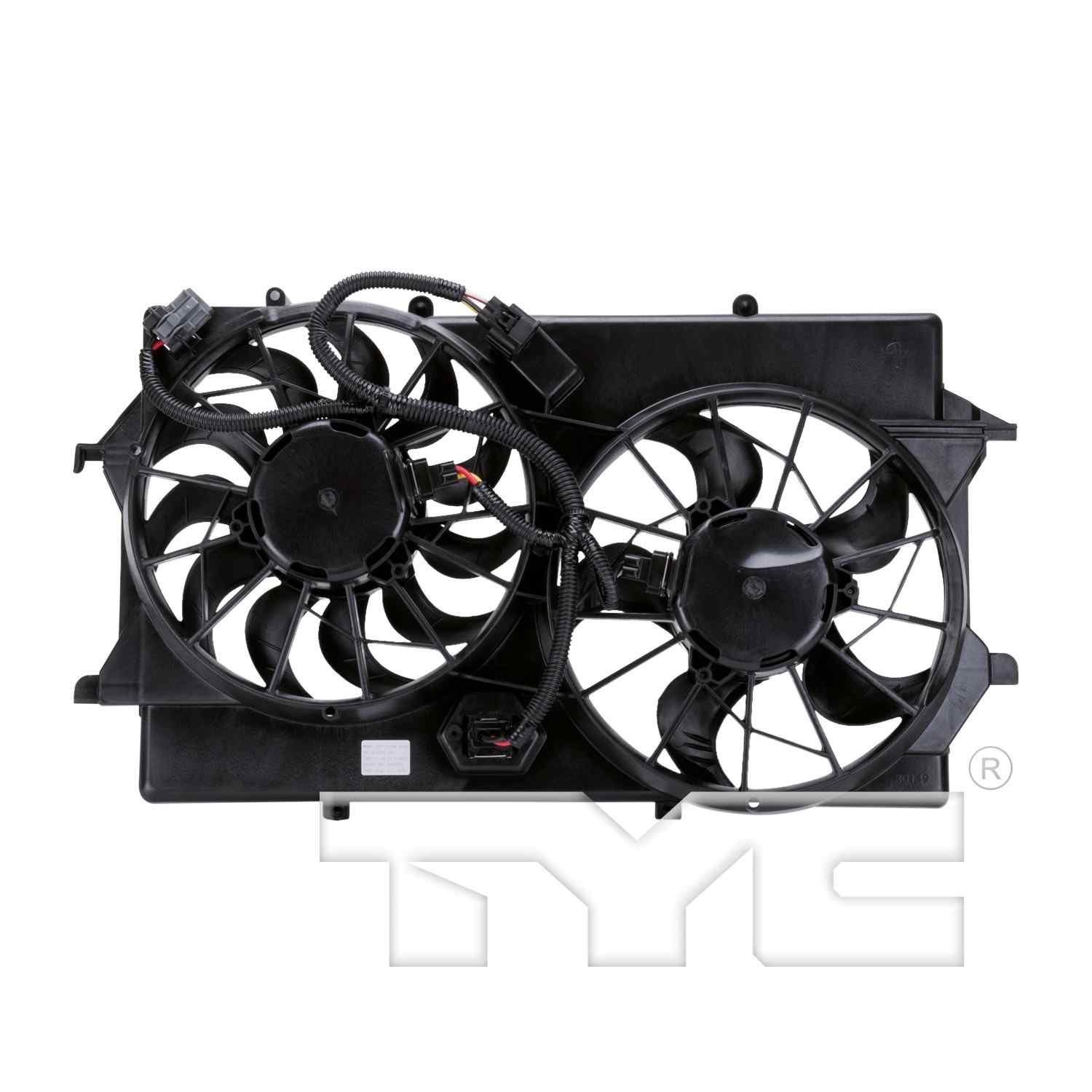 TYC Dual Radiator and Condenser Fan Assembly 621310