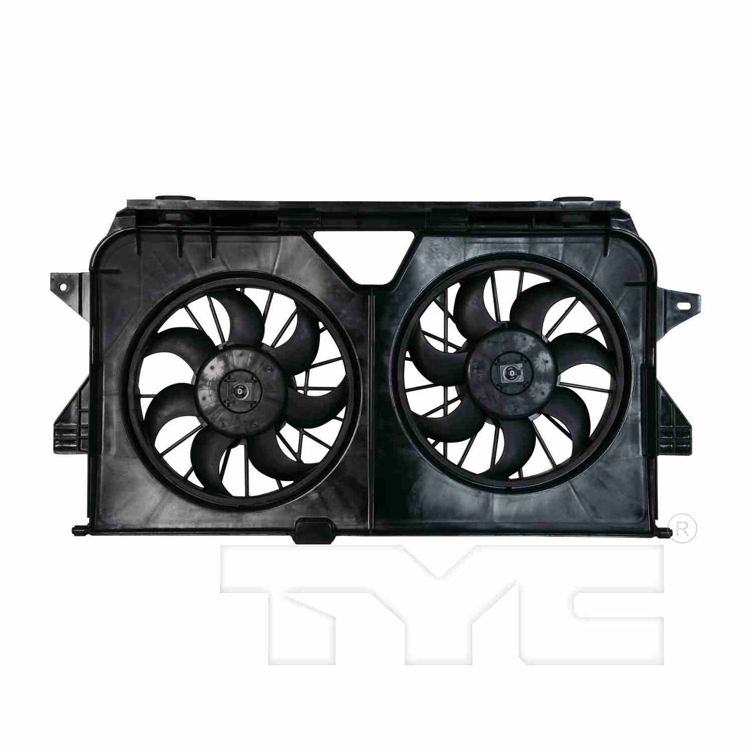 TYC Dual Radiator and Condenser Fan Assembly 621370