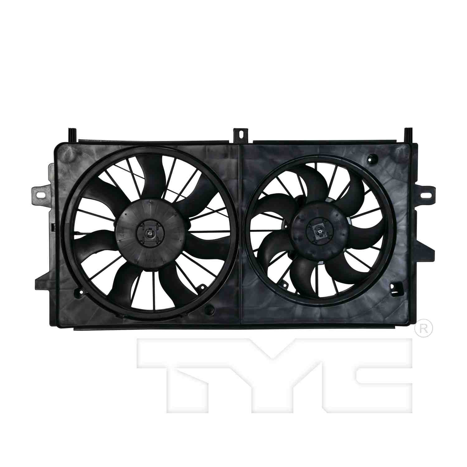 TYC Dual Radiator and Condenser Fan Assembly 621420