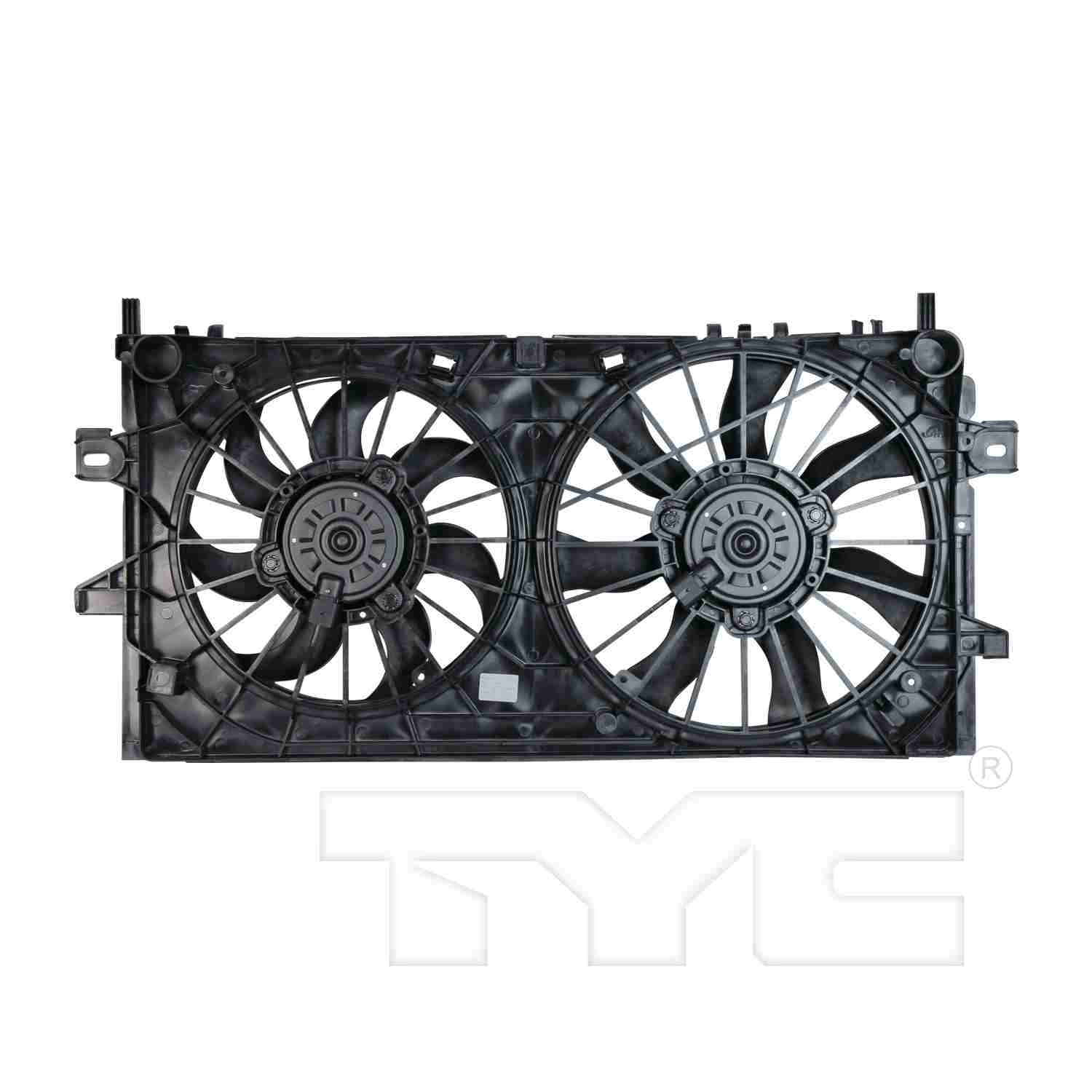 TYC Dual Radiator and Condenser Fan Assembly 621430
