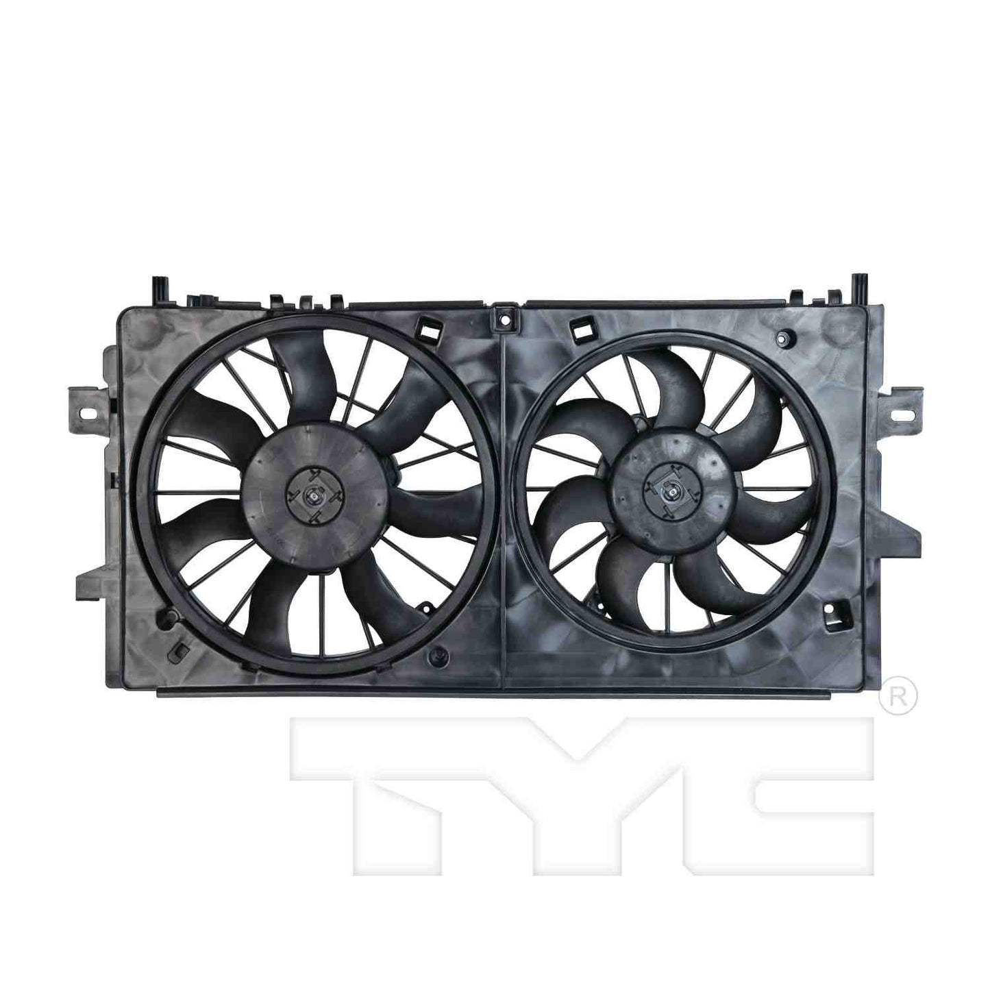 TYC Dual Radiator and Condenser Fan Assembly 621430