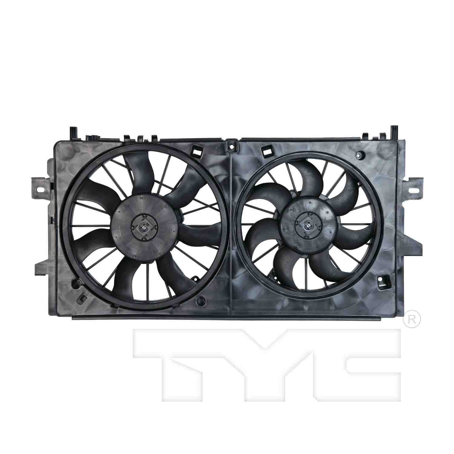 TYC Dual Radiator and Condenser Fan Assembly 621430