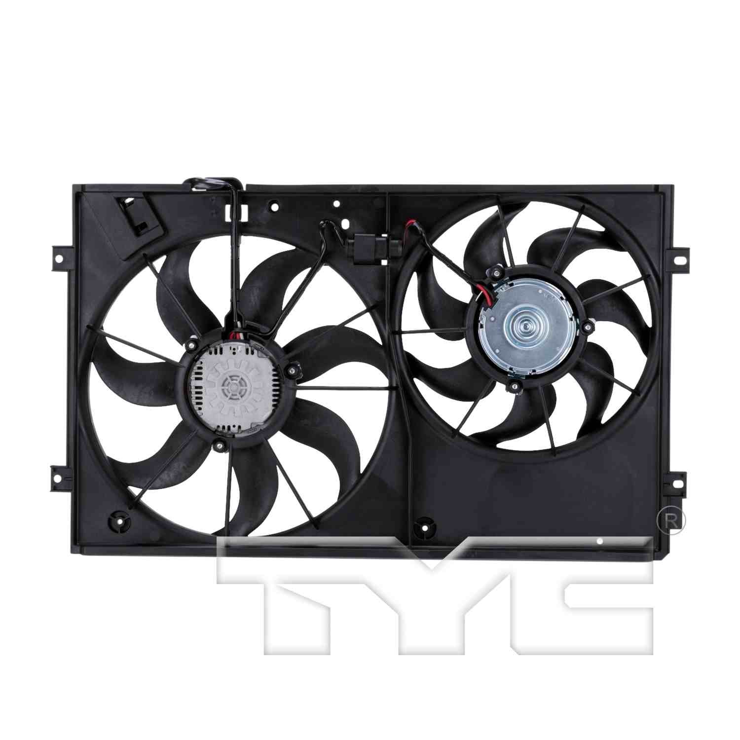 TYC Dual Radiator and Condenser Fan Assembly 621490