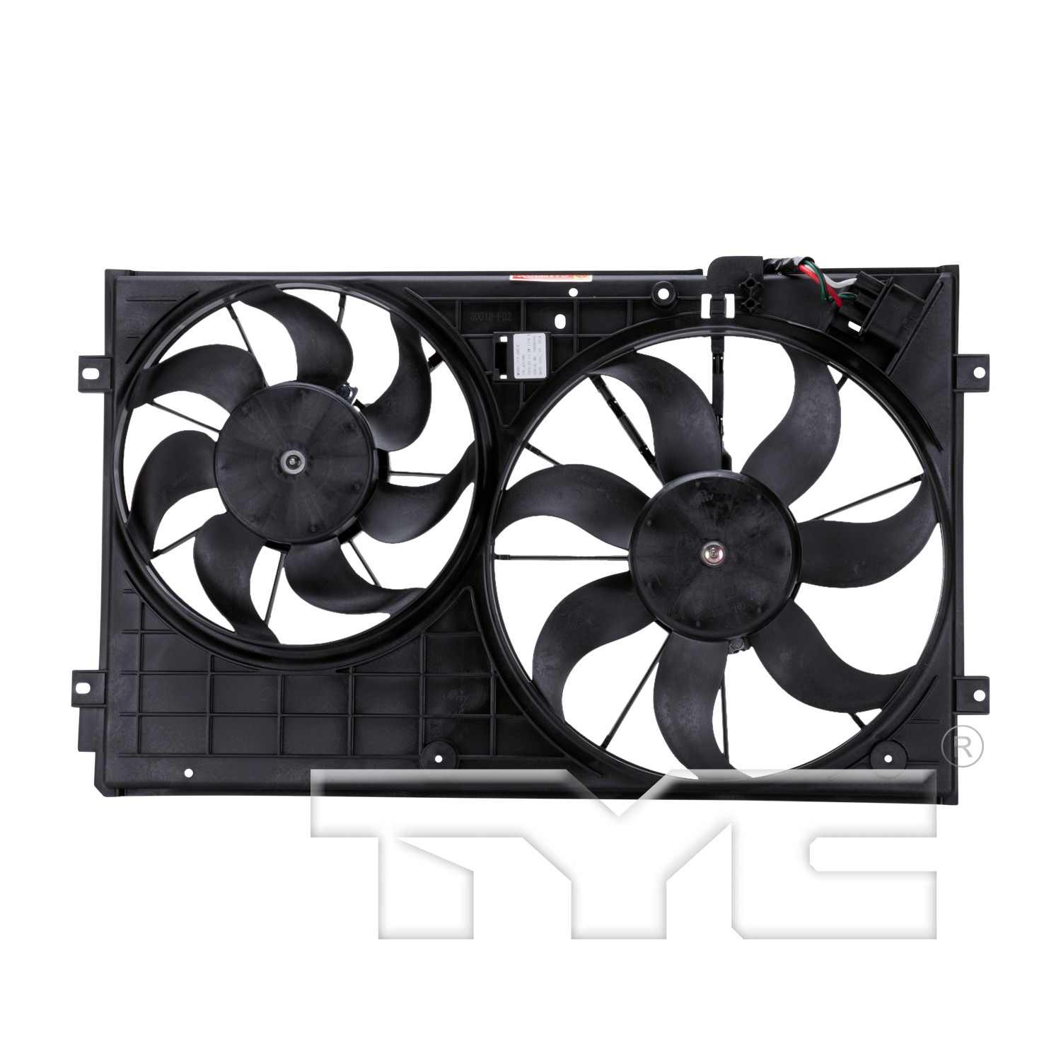 TYC Dual Radiator and Condenser Fan Assembly 621490