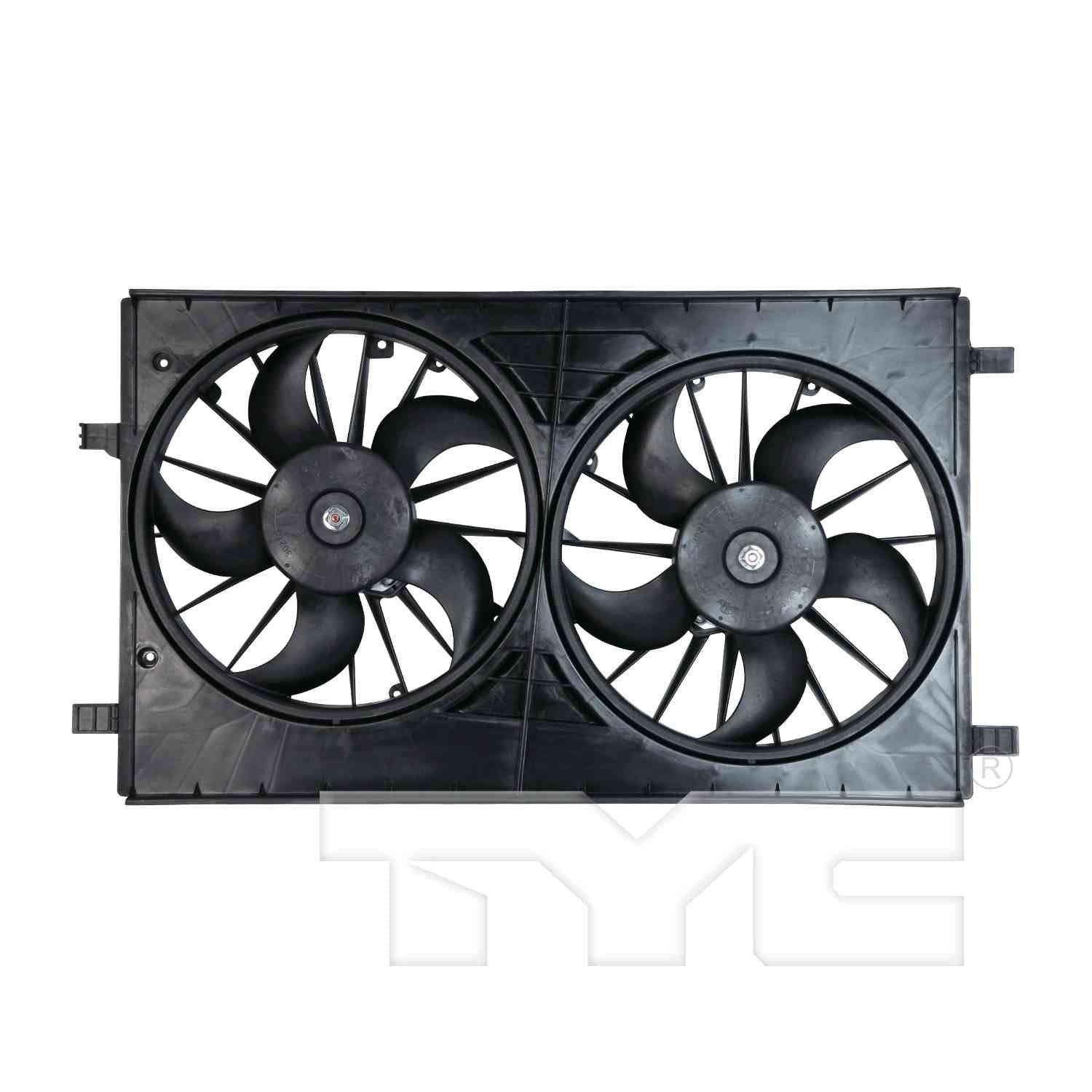 TYC Dual Radiator and Condenser Fan Assembly 621570