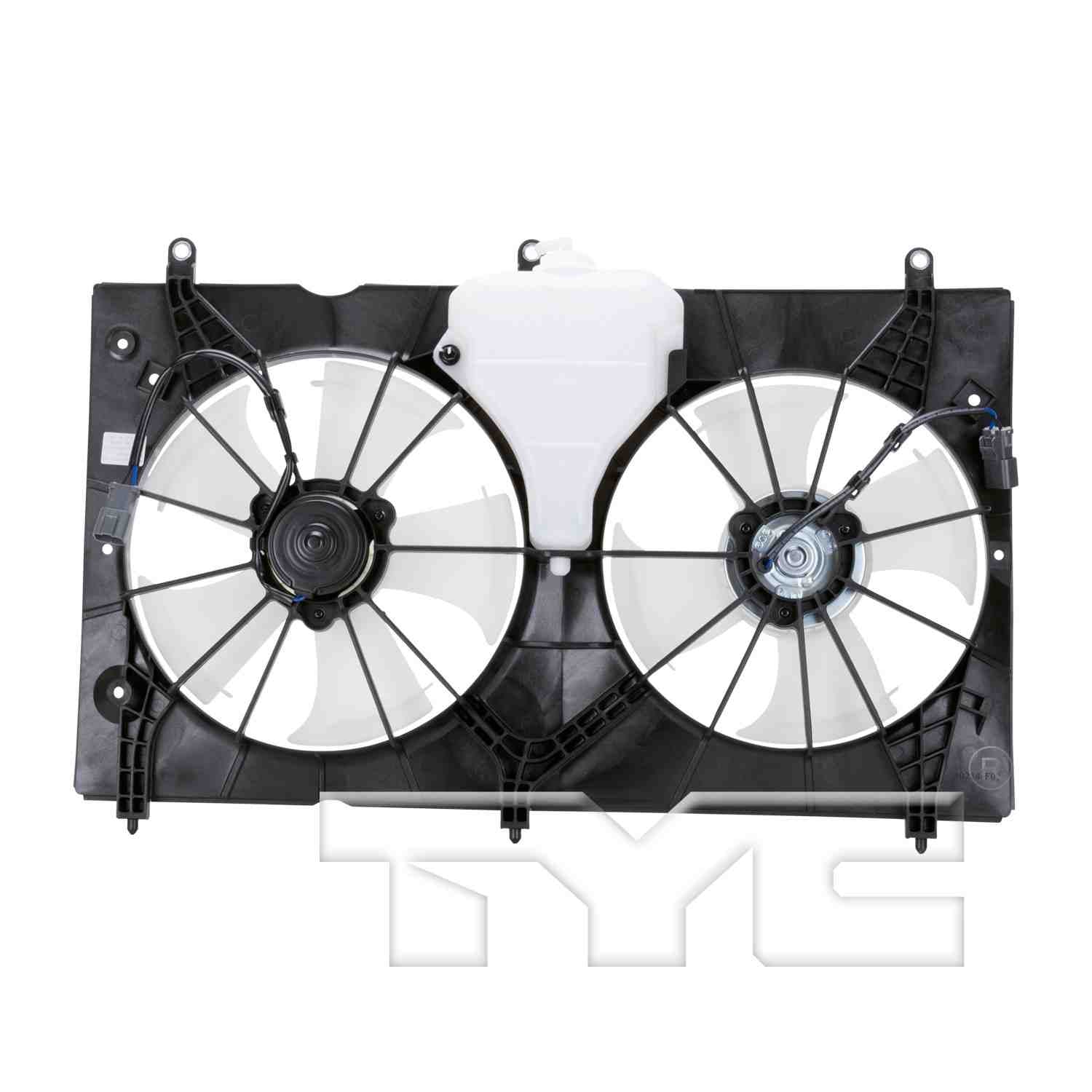 TYC Dual Radiator and Condenser Fan Assembly