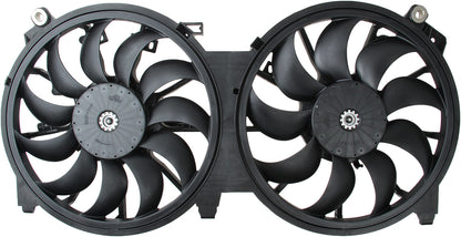 TYC Dual Radiator and Condenser Fan Assembly