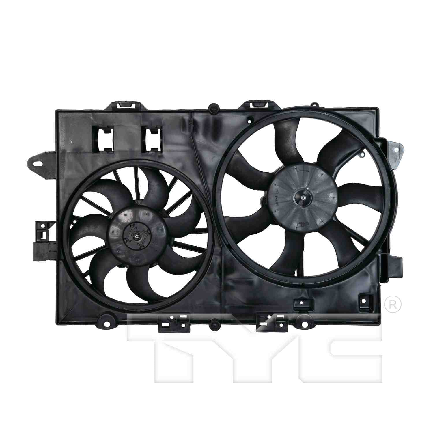 TYC Dual Radiator and Condenser Fan Assembly 621670