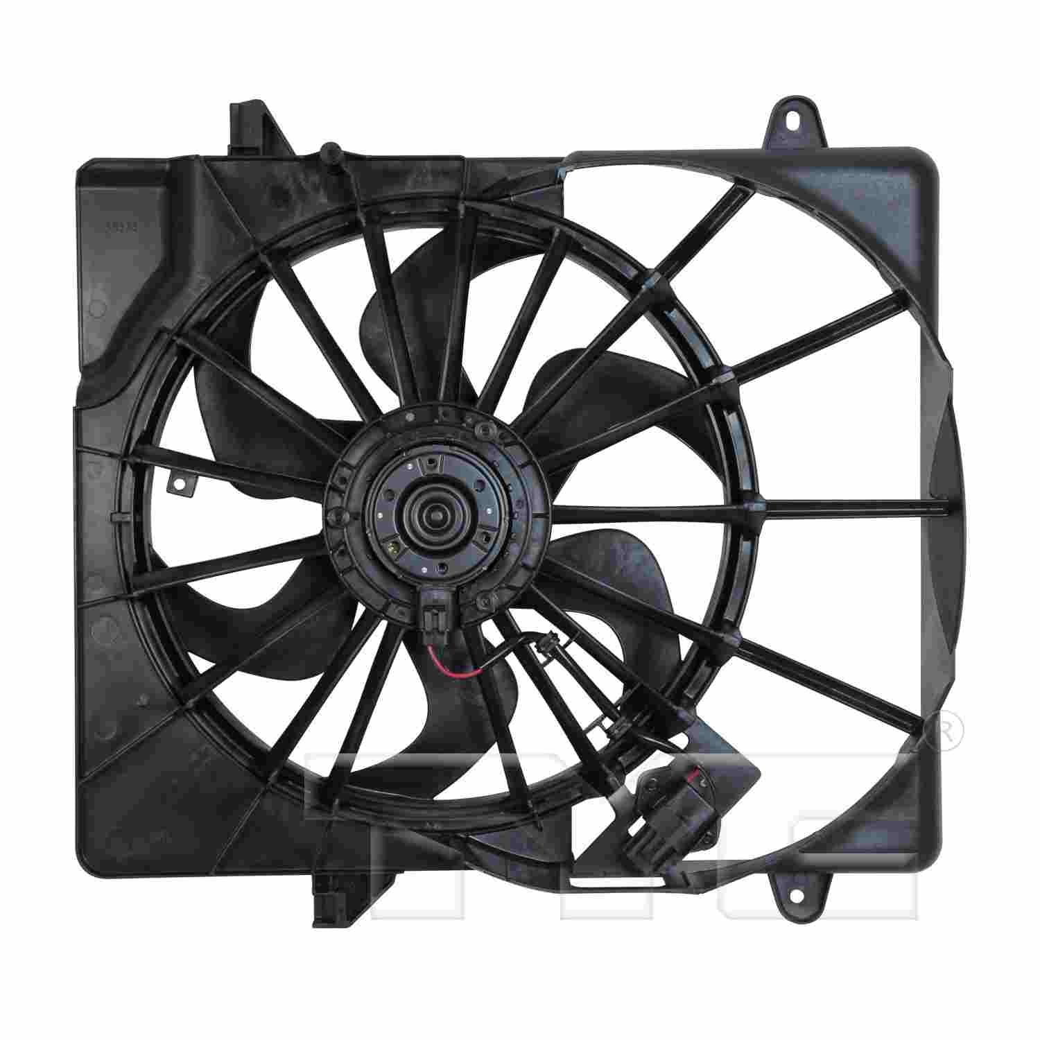 TYC Dual Radiator and Condenser Fan Assembly 621690