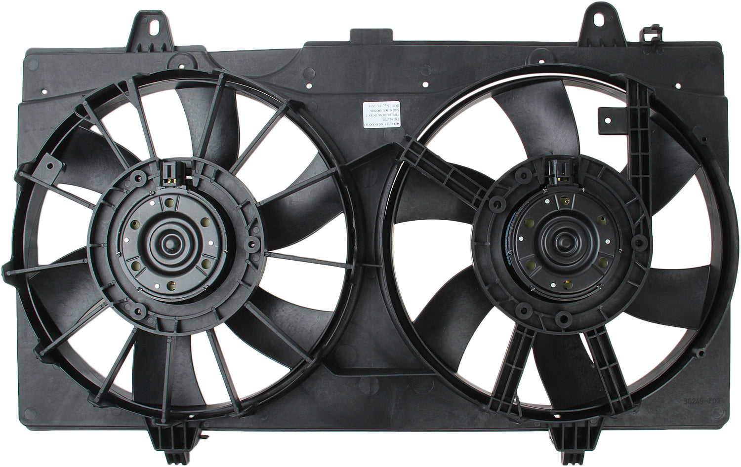 TYC Dual Radiator and Condenser Fan Assembly
