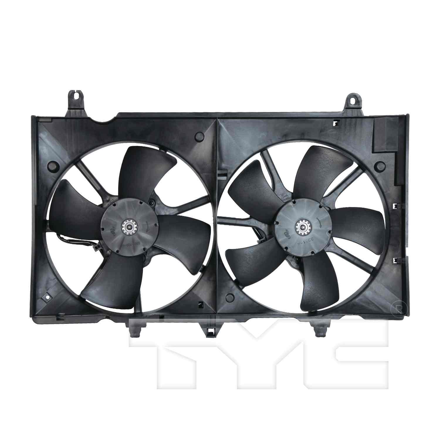 TYC Dual Radiator and Condenser Fan Assembly