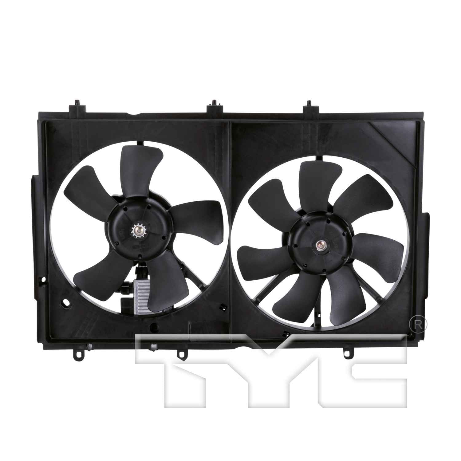 TYC Dual Radiator and Condenser Fan Assembly 621820