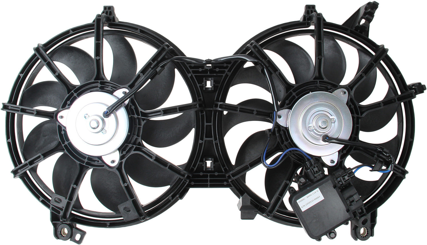 TYC Dual Radiator and Condenser Fan Assembly