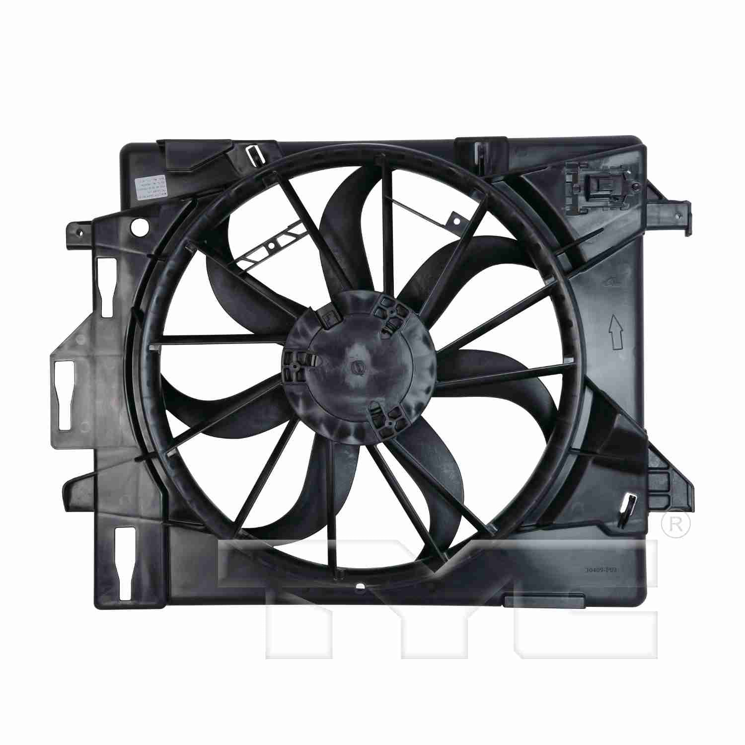 TYC Dual Radiator and Condenser Fan Assembly 621860