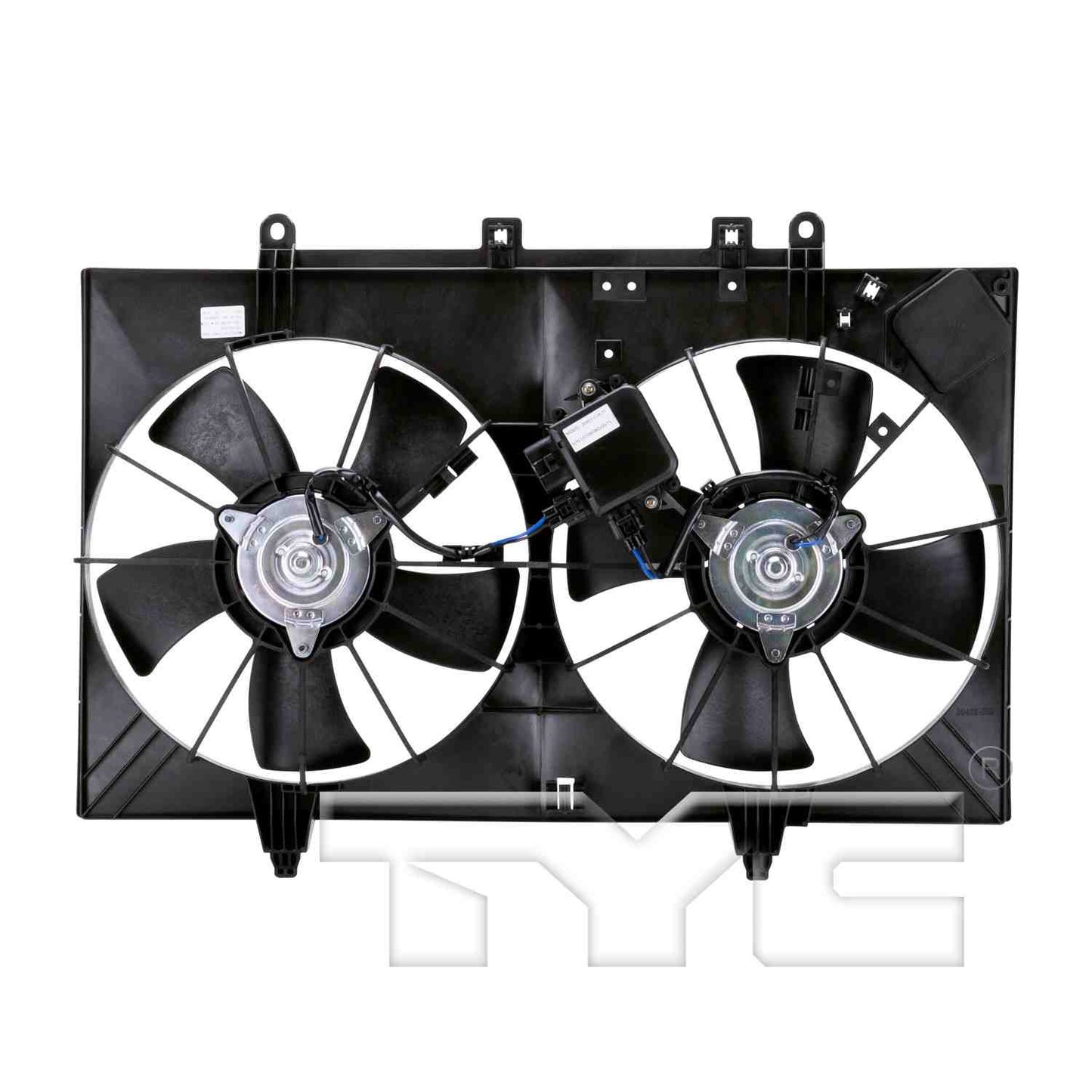 TYC Dual Radiator and Condenser Fan Assembly