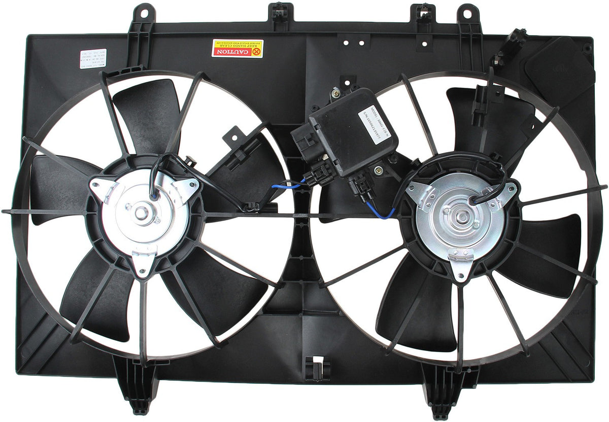 TYC Dual Radiator and Condenser Fan Assembly