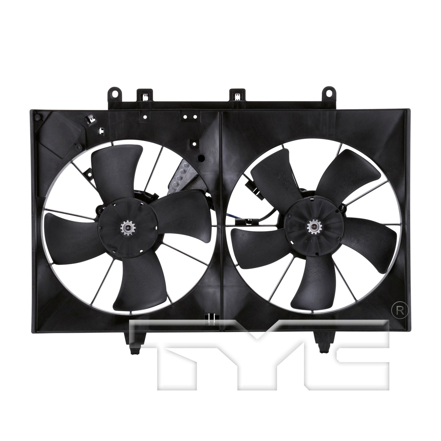 TYC Dual Radiator and Condenser Fan Assembly