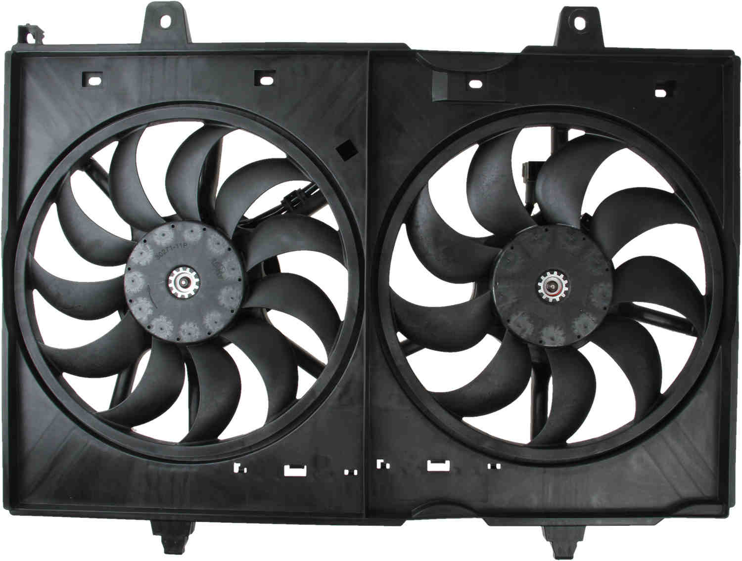 TYC Dual Radiator and Condenser Fan Assembly