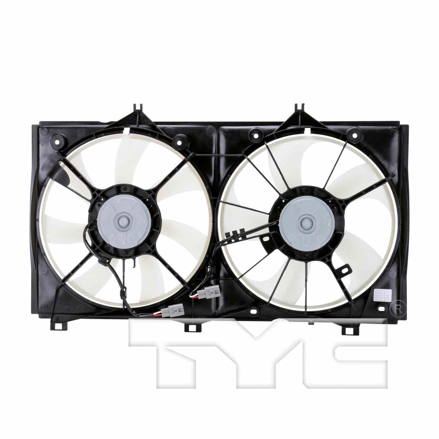 TYC Dual Radiator and Condenser Fan Assembly