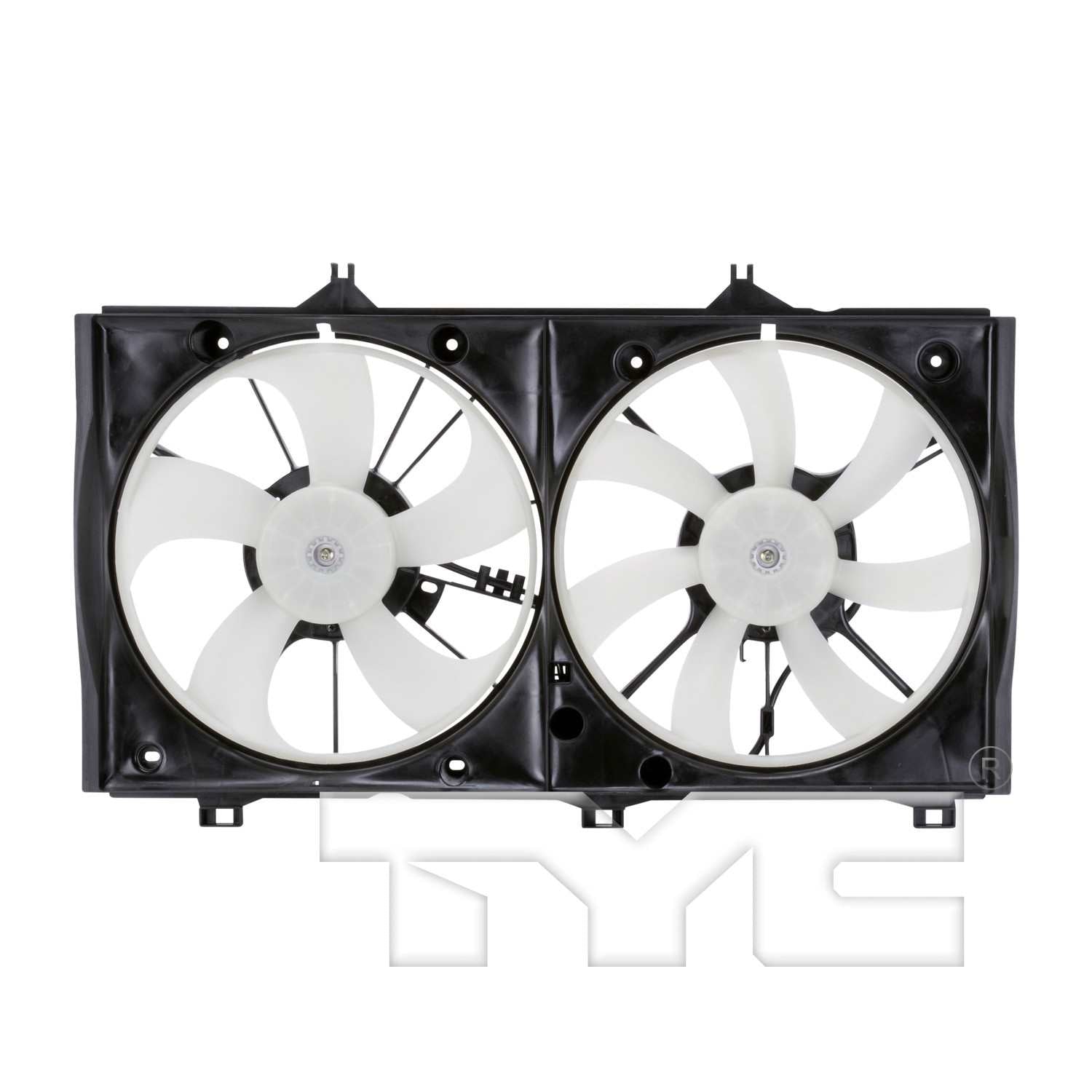 TYC Dual Radiator and Condenser Fan Assembly