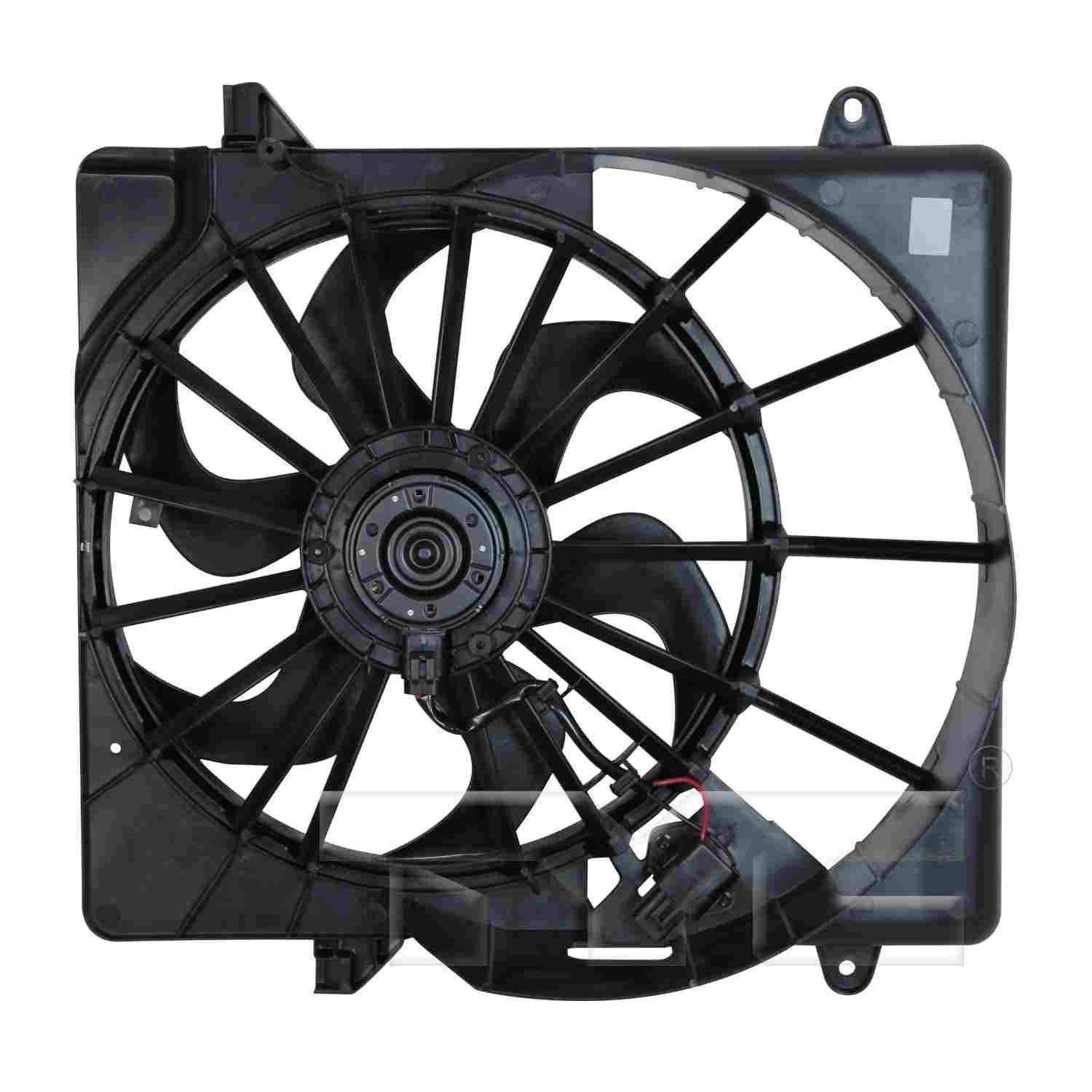 TYC Dual Radiator and Condenser Fan Assembly 621940