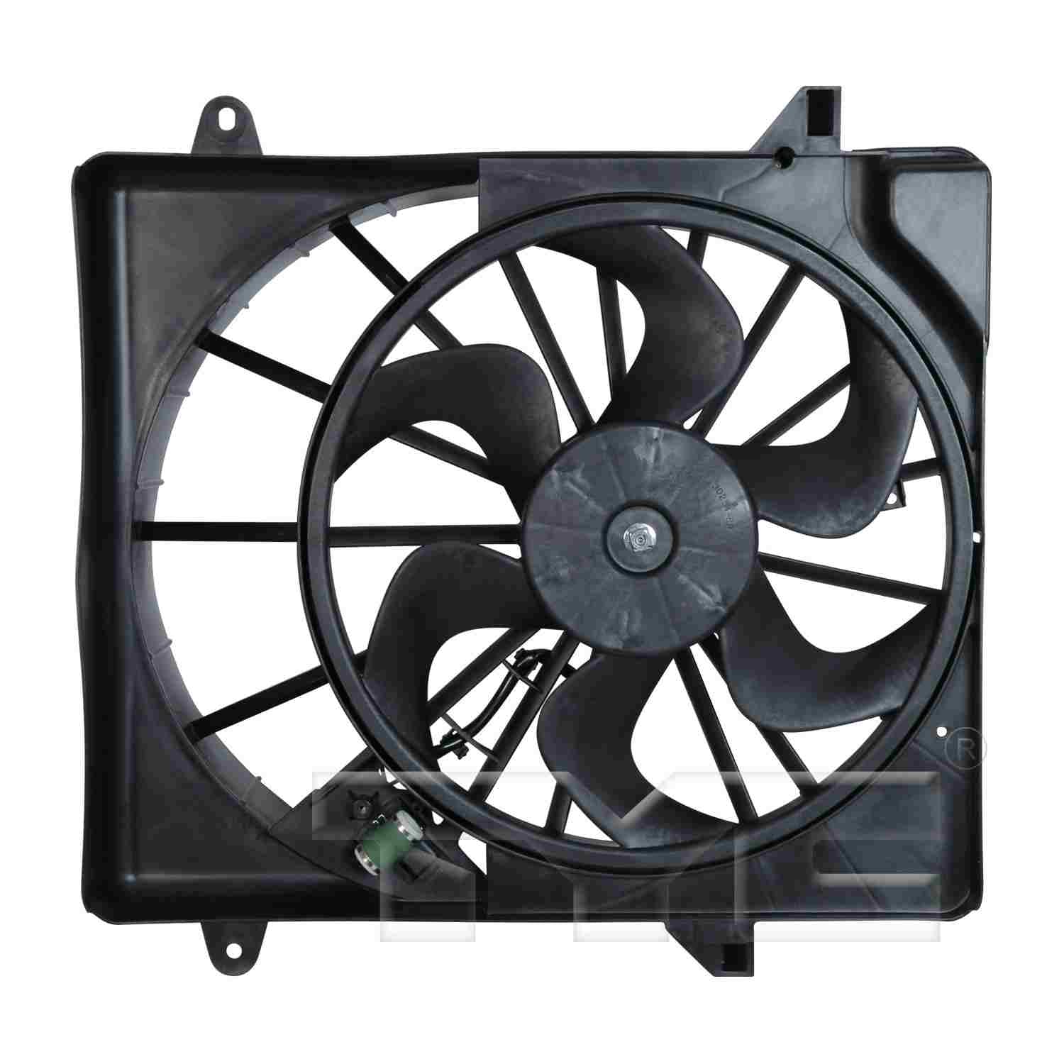TYC Dual Radiator and Condenser Fan Assembly 621940