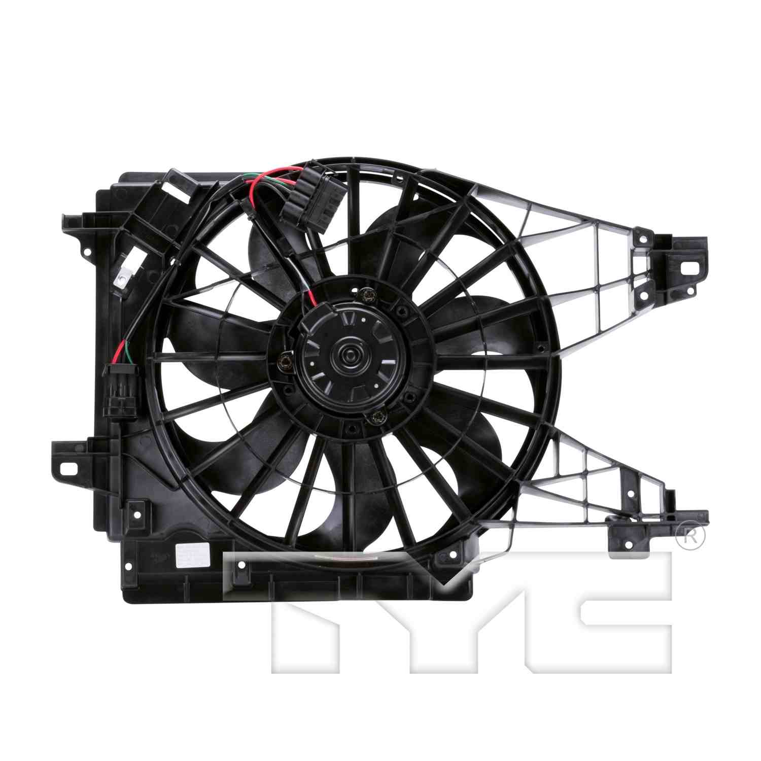 TYC Dual Radiator and Condenser Fan Assembly 621950