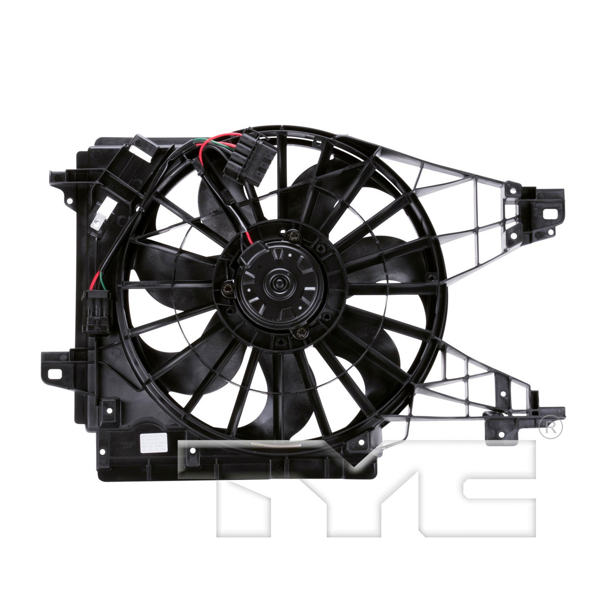 TYC Dual Radiator and Condenser Fan Assembly 621950