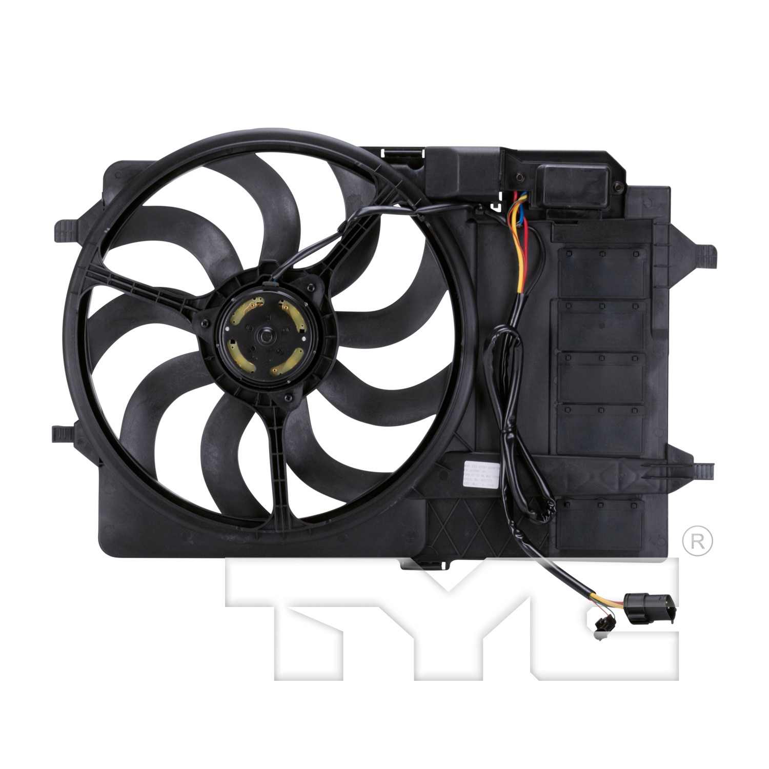 TYC Dual Radiator and Condenser Fan Assembly 621980