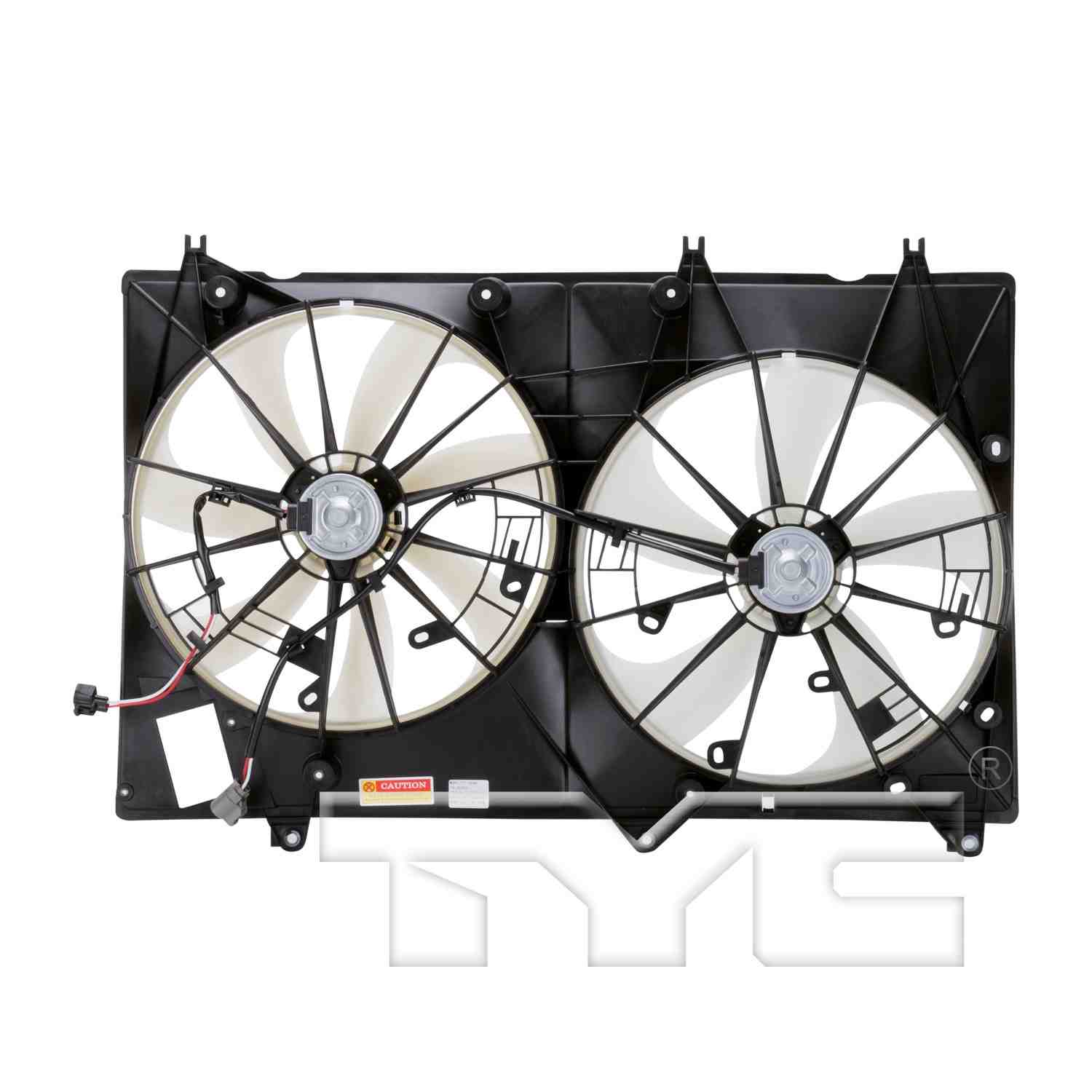TYC Dual Radiator and Condenser Fan Assembly 622010