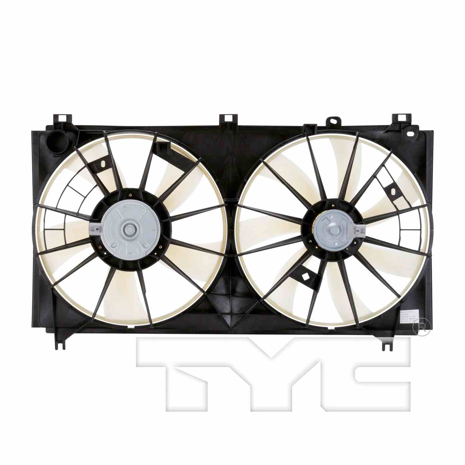 TYC Dual Radiator and Condenser Fan Assembly 622060