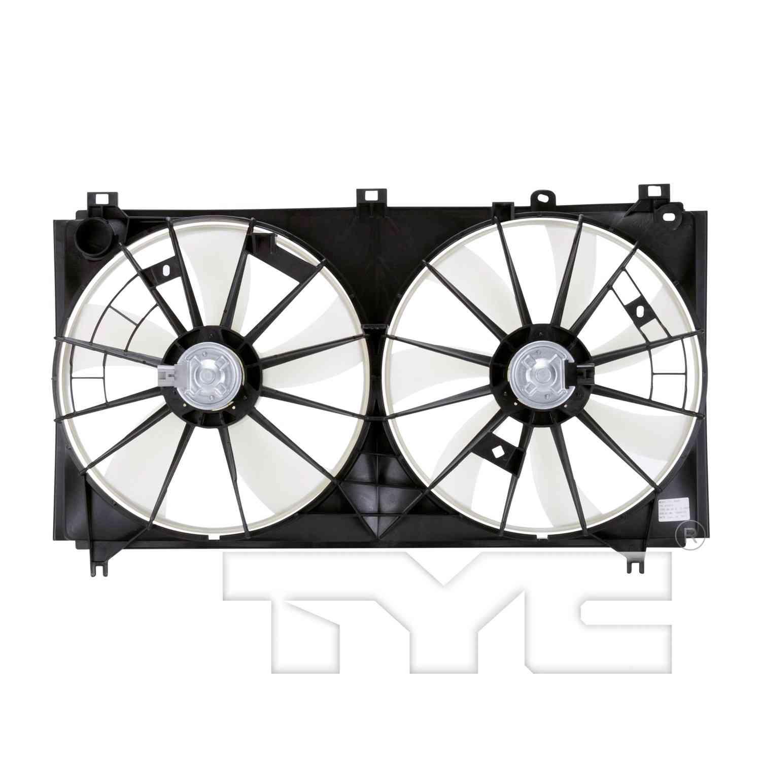 TYC Dual Radiator and Condenser Fan Assembly 622070