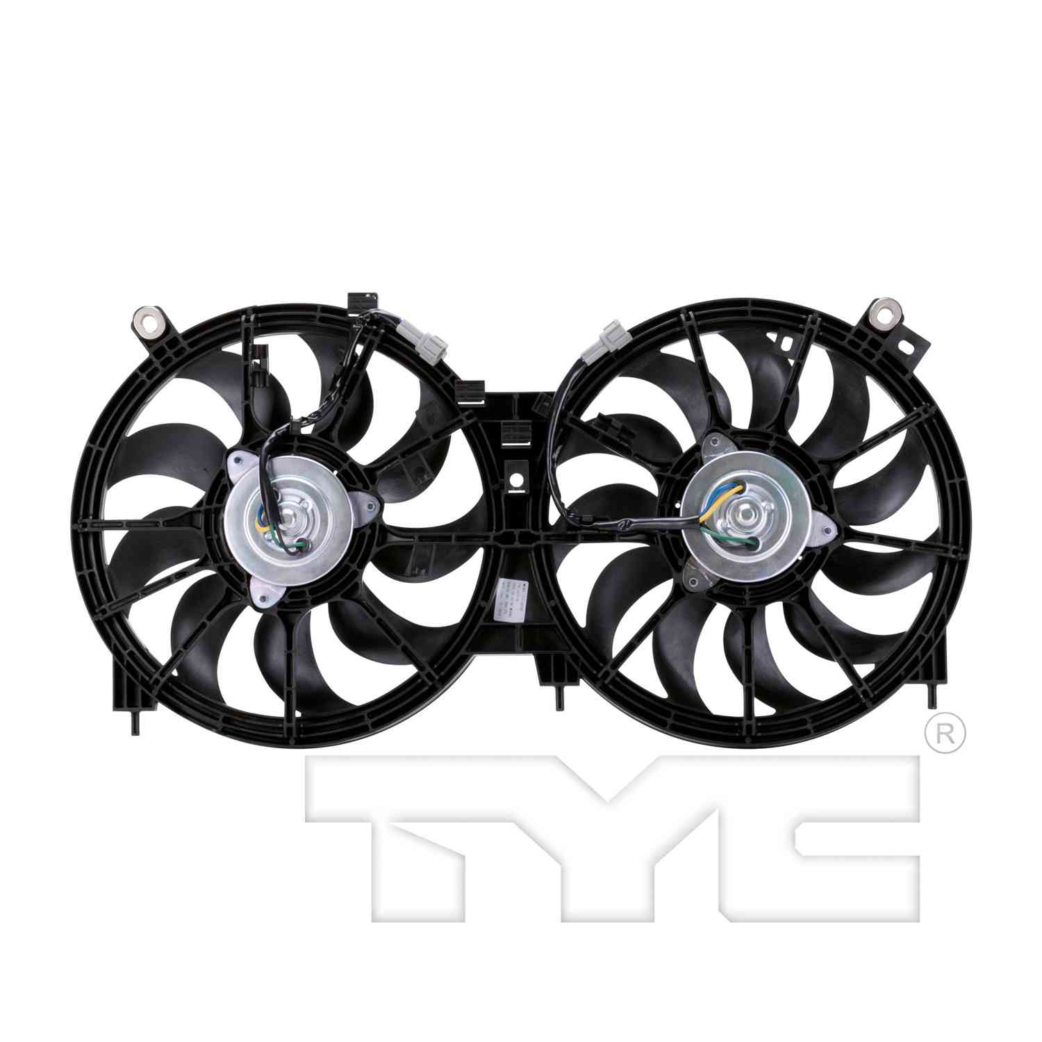 TYC Dual Radiator and Condenser Fan Assembly