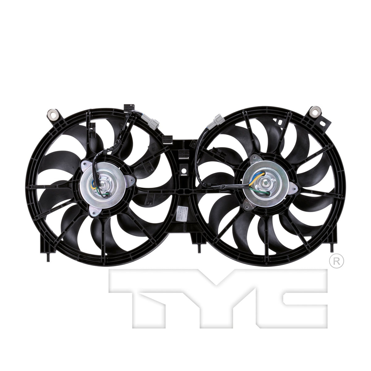 TYC Dual Radiator and Condenser Fan Assembly