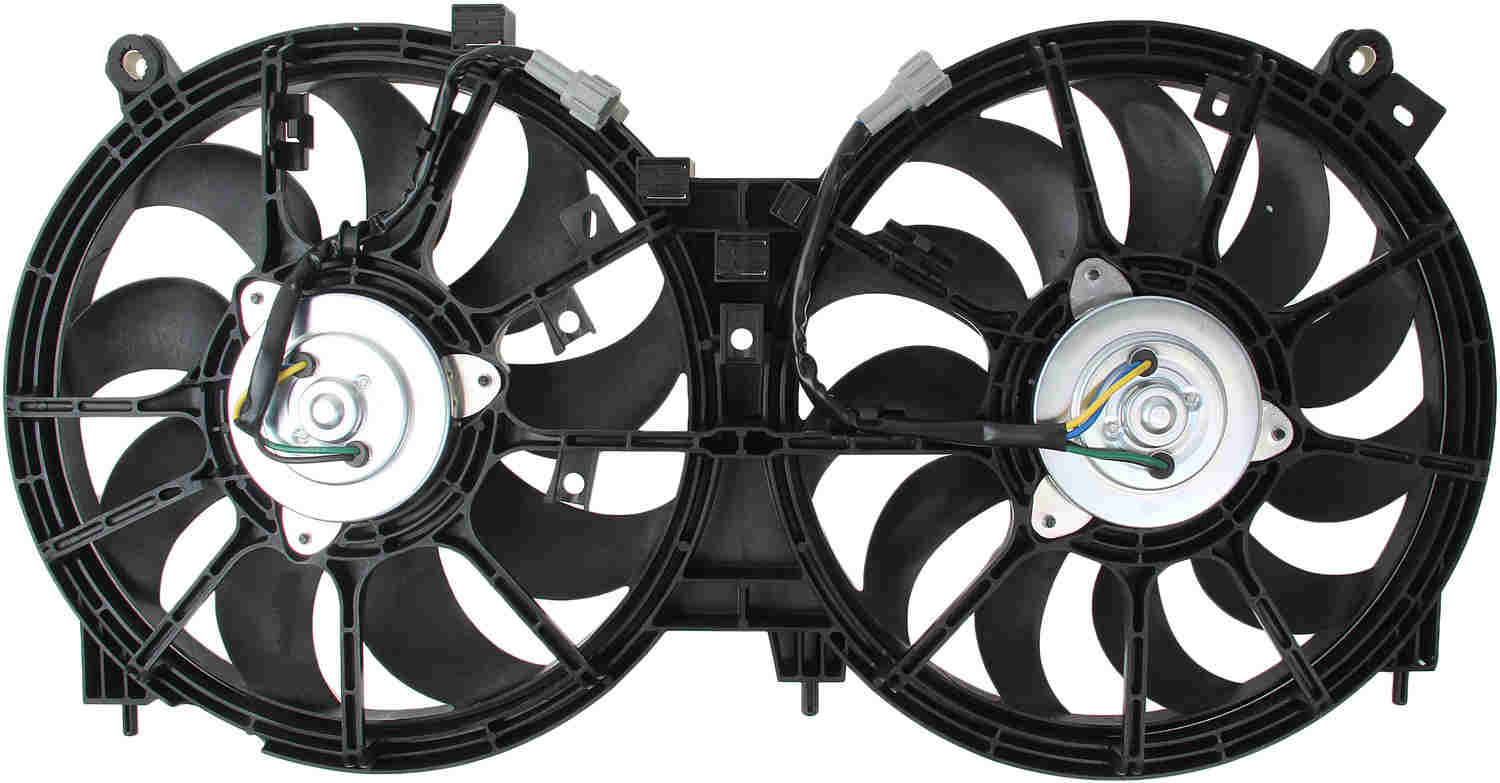 TYC Dual Radiator and Condenser Fan Assembly