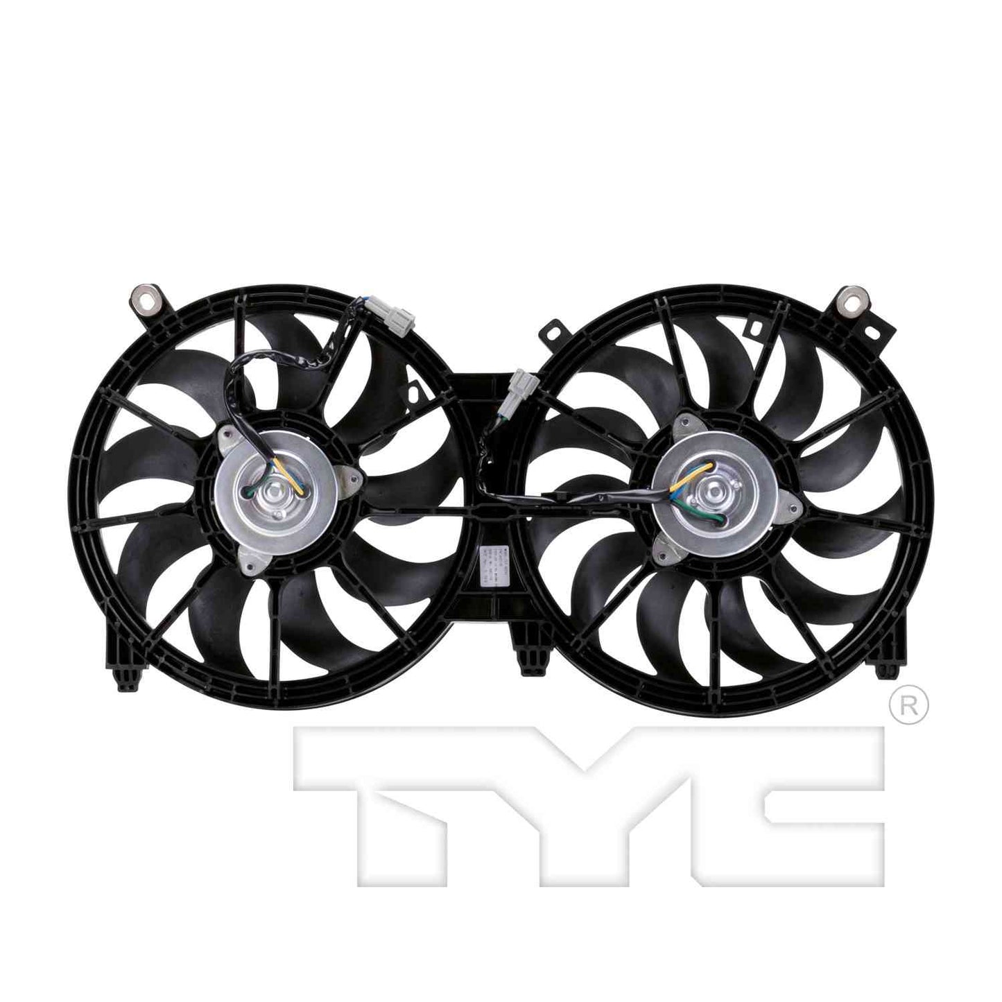 TYC Dual Radiator and Condenser Fan Assembly