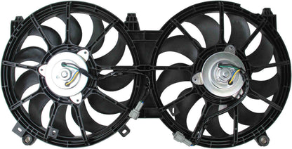 TYC Dual Radiator and Condenser Fan Assembly
