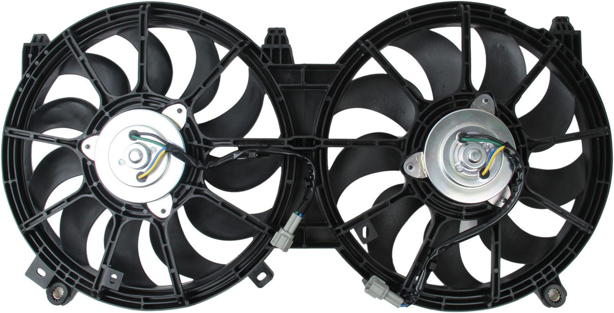 TYC Dual Radiator and Condenser Fan Assembly