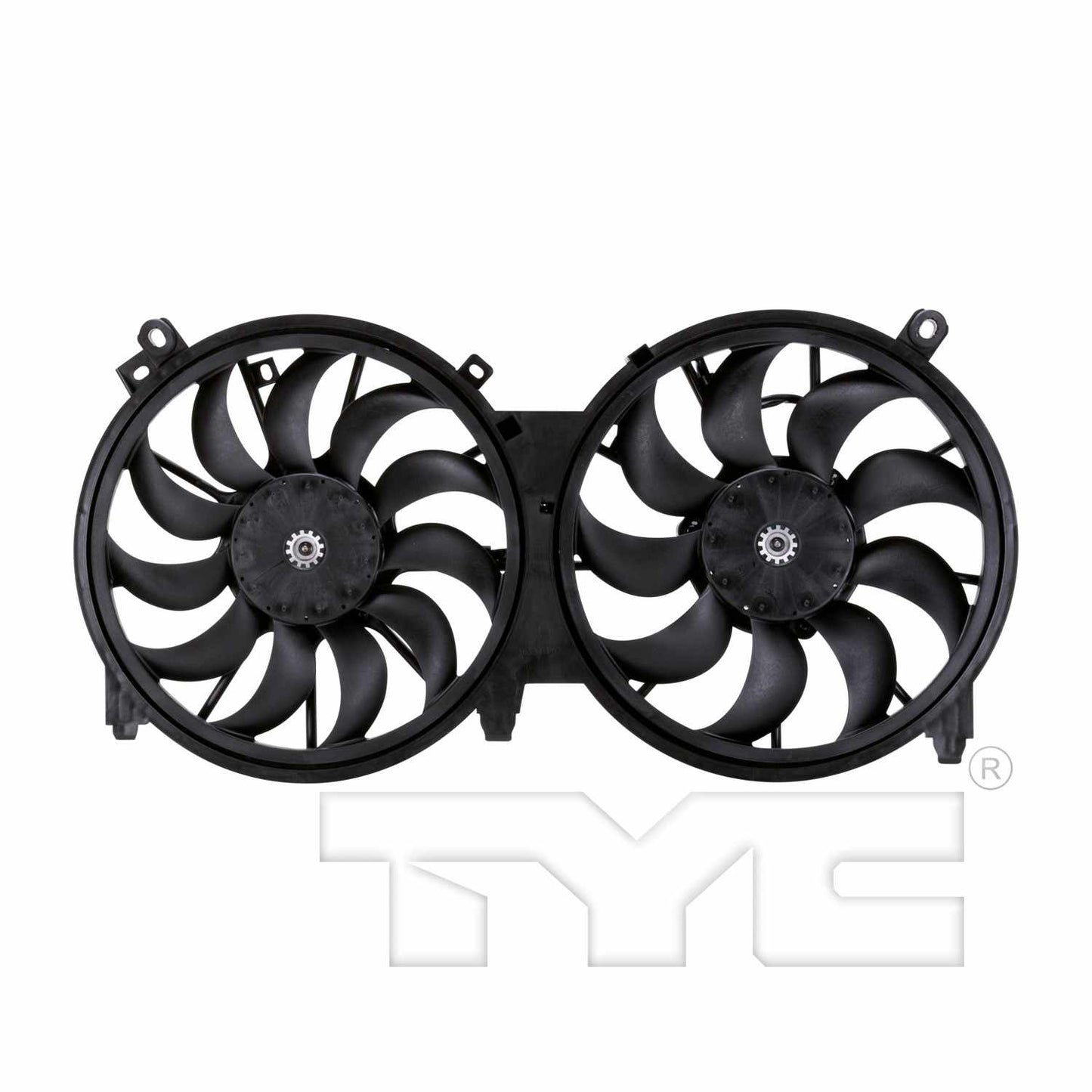 TYC Dual Radiator and Condenser Fan Assembly