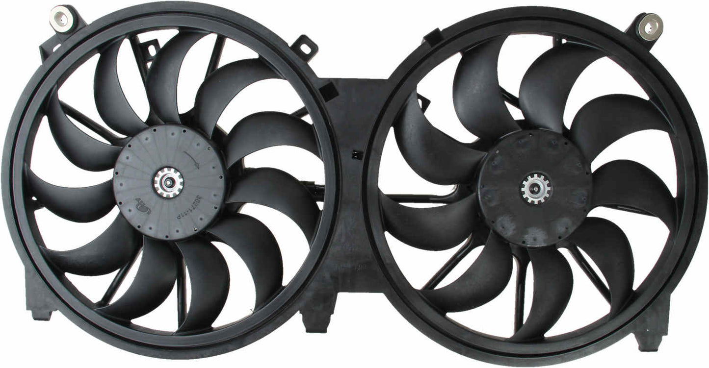 TYC Dual Radiator and Condenser Fan Assembly