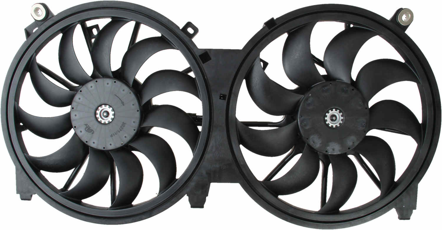 TYC Dual Radiator and Condenser Fan Assembly
