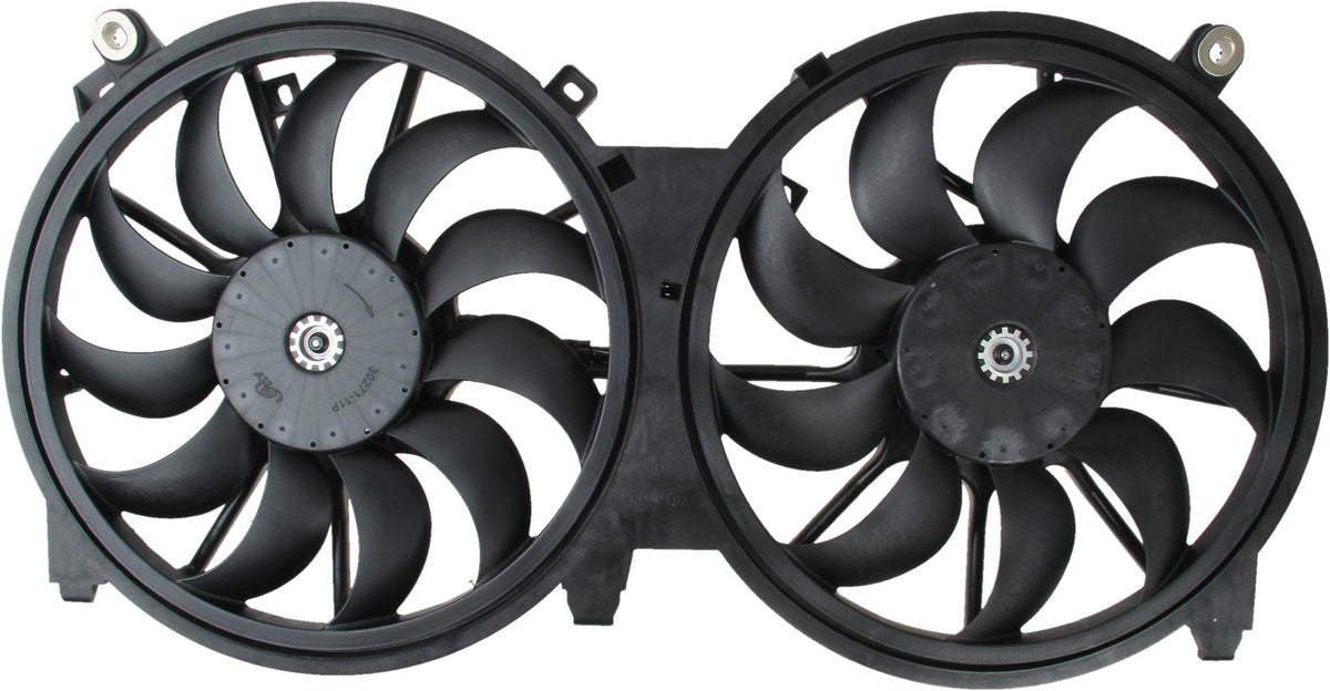 TYC Dual Radiator and Condenser Fan Assembly