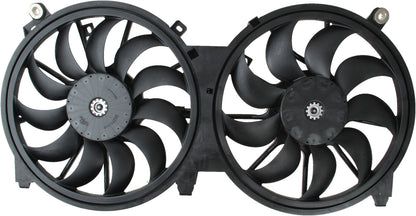 TYC Dual Radiator and Condenser Fan Assembly