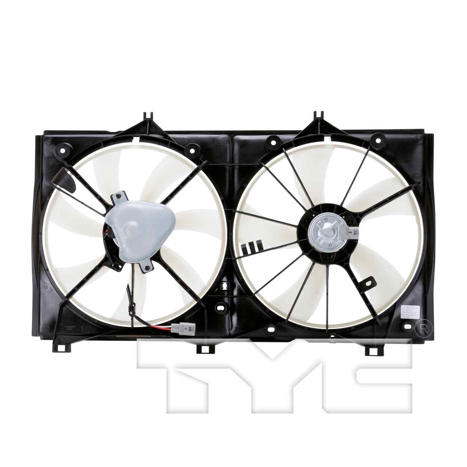 TYC Dual Radiator and Condenser Fan Assembly